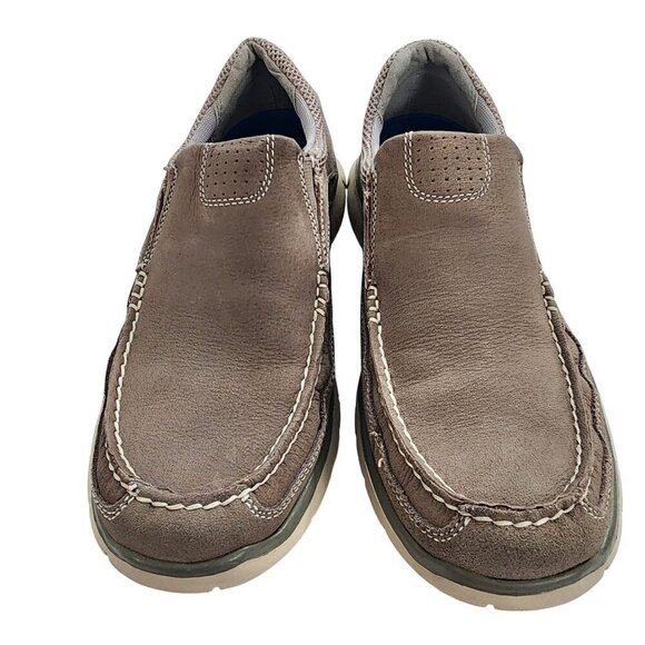 Dockers Leather Casual Slip-On Loafers Boat Shoes Tan Beige Men's 8 - Picture 3 of 10